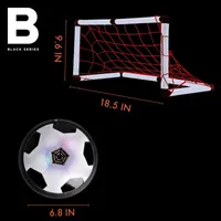 The Black Series Game Hover LED Air Soccer Ball Set with 2 Goals