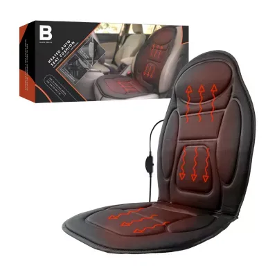 The Black Series Heated Auto Seat Cushion, Low and High Heat Modes, Secure Fit, Universal For Any Car