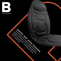 The Black Series Heated Auto Seat Cushion, Low and High Heat Modes, Secure Fit, Universal For Any Car
