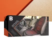 The Black Series Heated Auto Seat Cushion, Low and High Heat Modes, Secure Fit, Universal For Any Car