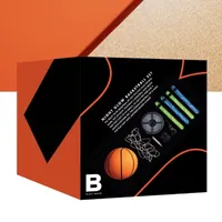 The Black Series Night Glow Basketball Set LED Light-Up Ball Net and Wristbands