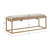 Madison Park Orrell Living Room Collection Bench