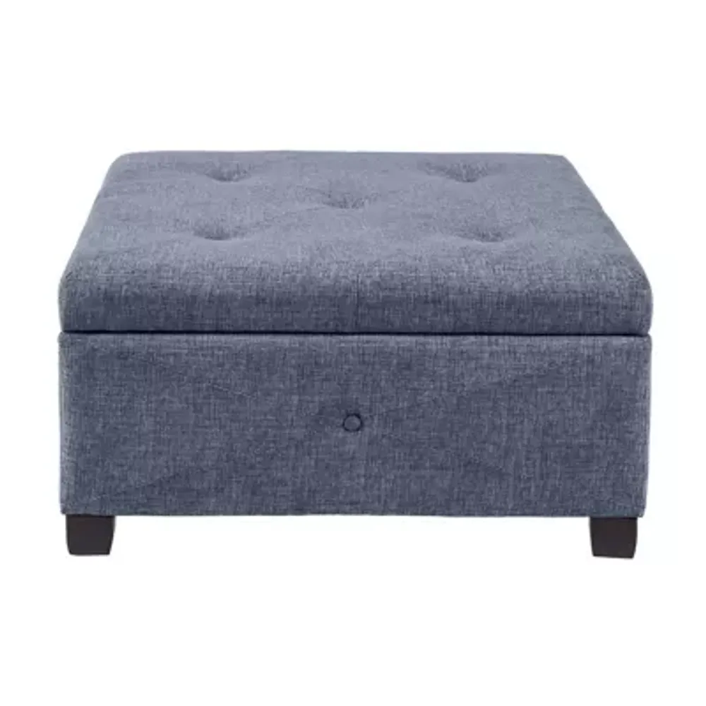 Madison Park Lucas Living Room Collection Upholstered Ottoman