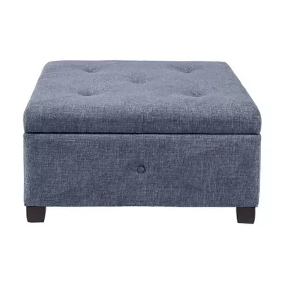 Madison Park Lucas Living Room Collection Upholstered Ottoman