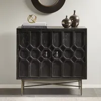 Madison Park Eddy Living Room Collection Storage Accent Cabinets