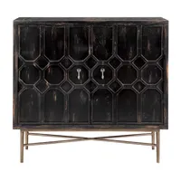 Madison Park Eddy Living Room Collection Storage Accent Cabinets