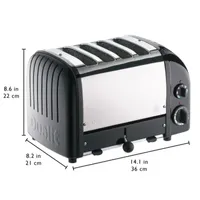 Dualit 4 Slice NewGen Matte Black Toaster