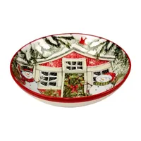 Certified International Snowman's Farmhouse Serving Bowl