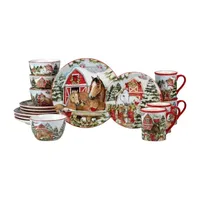 Certified International Homestead Christmas 16-pc. Dinnerware Set