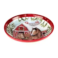 Certified International Homestead Christmas Serving Bowl