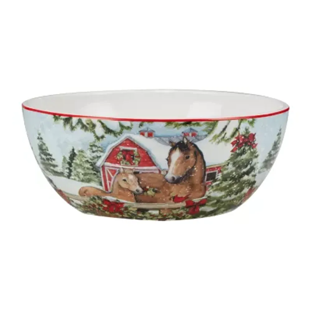 Certified International Homestead Christmas Deep Bowl