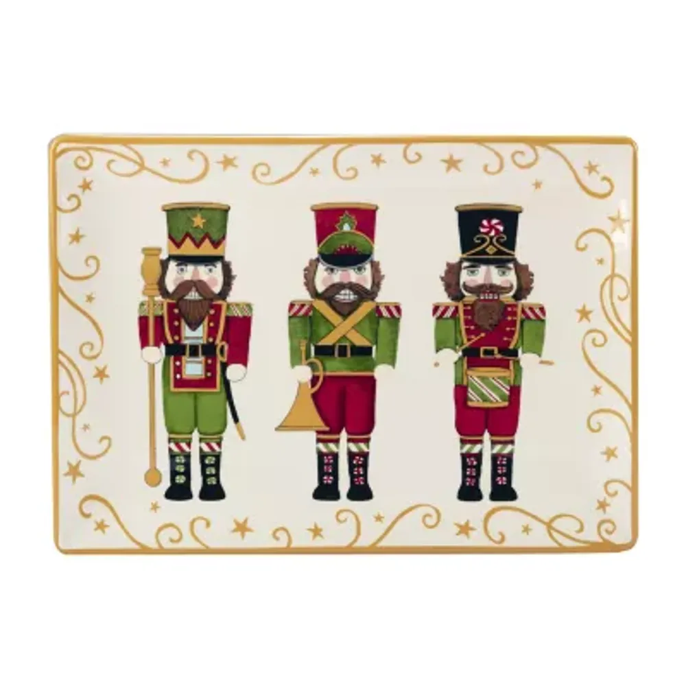 Certified International Holiday Magic Nutcracker Serving Platter