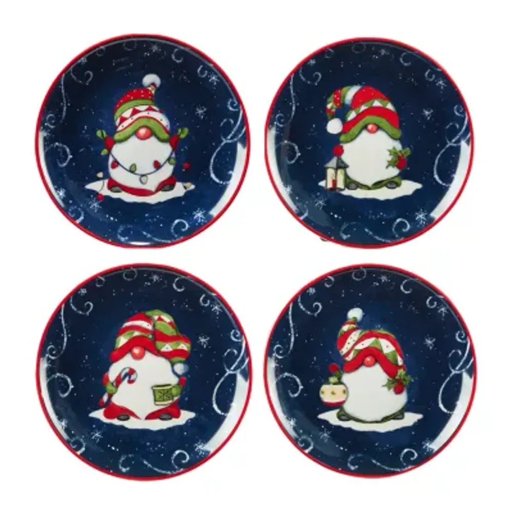 Certified International Holiday Magic Gomes 4-pc. Plate Set