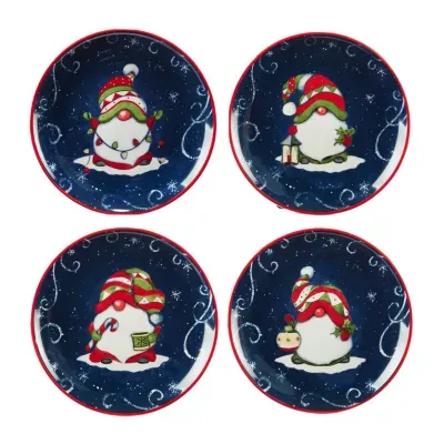 Certified International Holiday Magic Gomes 4-pc. Plate Set