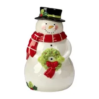 Certified International Holiday Magic Snowman Cookie Jar