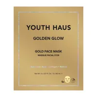 Youth Haus Golden Glow Face Mask- 5 Pack