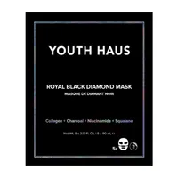 Youth Haus Royal Black Diamond Face Mask 5 Pack