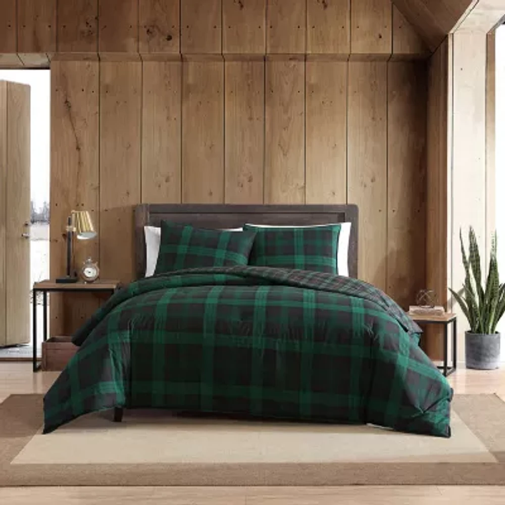 Eddie Bauer Woodland Tartan Midweight Comforter Set