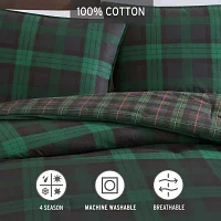 Eddie Bauer Woodland Tartan Midweight Comforter Set