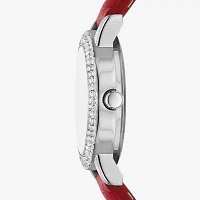 Womens Crystal Accent Red 8-pc. Watch Boxed Set Fmdjps208