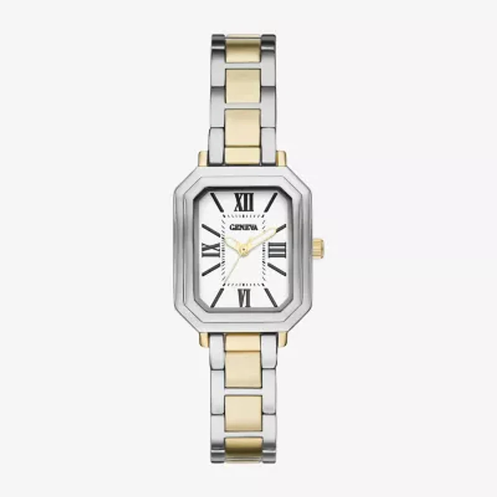 Geneva Womens Crystal Accent Two Tone Bracelet Watch Fmdjm299