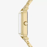 Geneva Womens Crystal Accent Gold Tone Bracelet Watch Fmdjm300