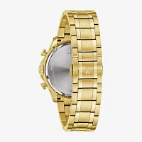 Bulova Diamond Mens Gold Tone Stainless Steel Bracelet Watch 98e113