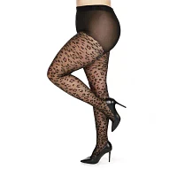 MeMoi Leopard Sheet 1 Pair Light Support Tights