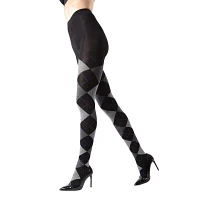 MeMoi Textured Argyle Sweater 1 Pair Tights
