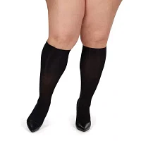 MeMoi Microfiber Opaque 2-pc. Knee Highs Plus