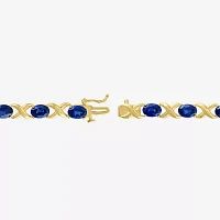 14K Gold Over Silver 7.5 Inch Oval Link Bracelet