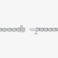 (H / Si2) 10 Ct.T.W. Lab Grown White Diamond 10K or Yellow Gold 7.25 Inch Tennis Bracelet