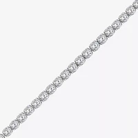 (H / Si2) 10 Ct.T.W. Lab Grown White Diamond 10K or Yellow Gold 7.25 Inch Tennis Bracelet