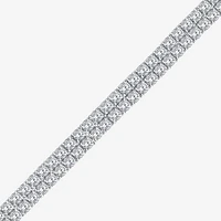 (H / SI2) Lab Grown White Diamond 10K or Yellow Gold 7.25 8 Inch Tennis Bracelet