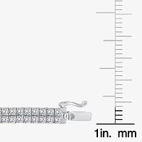 (H / SI2) Lab Grown White Diamond 10K or Yellow Gold 7.25 8 Inch Tennis Bracelet