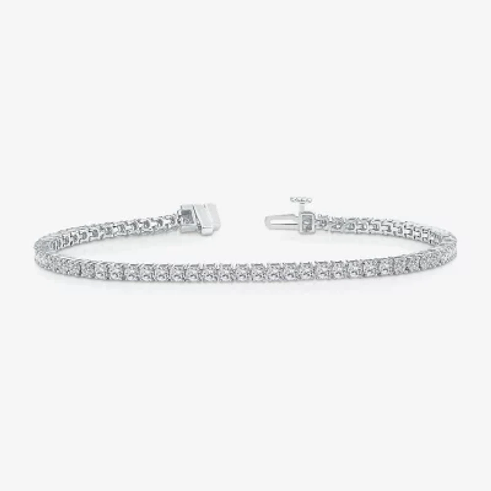 (I1/ I) 4 CT. T.W. Lab Grown White Diamond 10K or Yellow Gold 7 Inch Tennis Bracelet