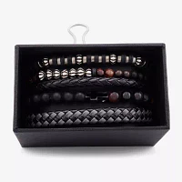Mens 5-pc. Stainless Steel Bracelet Set