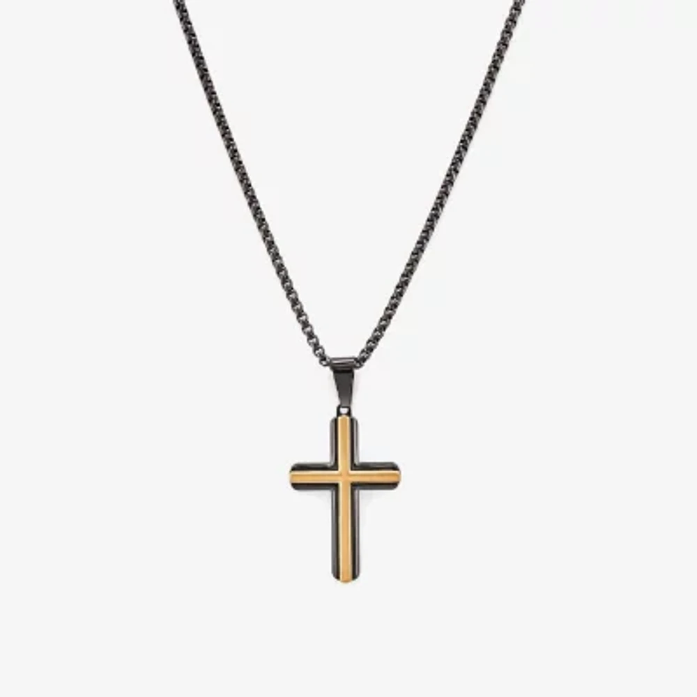 Stainless Steel Cross 4-pc. Jewelry Set