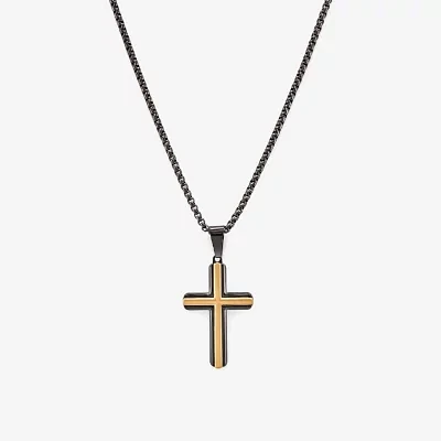 Stainless Steel Cross 4-pc. Jewelry Set