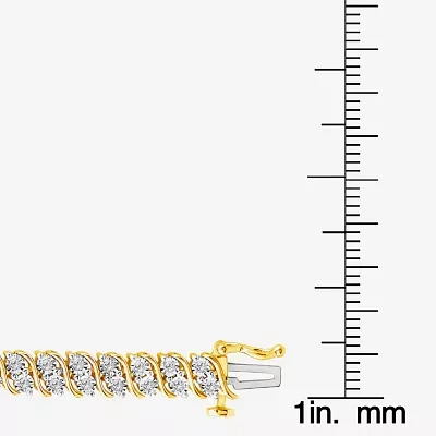 (I / I1) 1 CT. T.W. Lab Grown White Diamond 14K Gold Over Silver Sterling Silver 8 Inch Tennis Bracelet