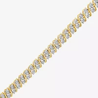 (I / I1) 1 CT. T.W. Lab Grown White Diamond 14K Gold Over Silver Sterling Silver 8 Inch Tennis Bracelet