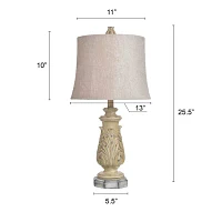 Stylecraft 13 W Gray Wash Table Lamp