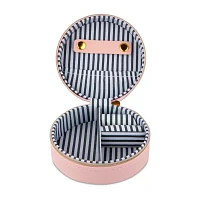 Pink Sky Cross Hatch Jewelry Case