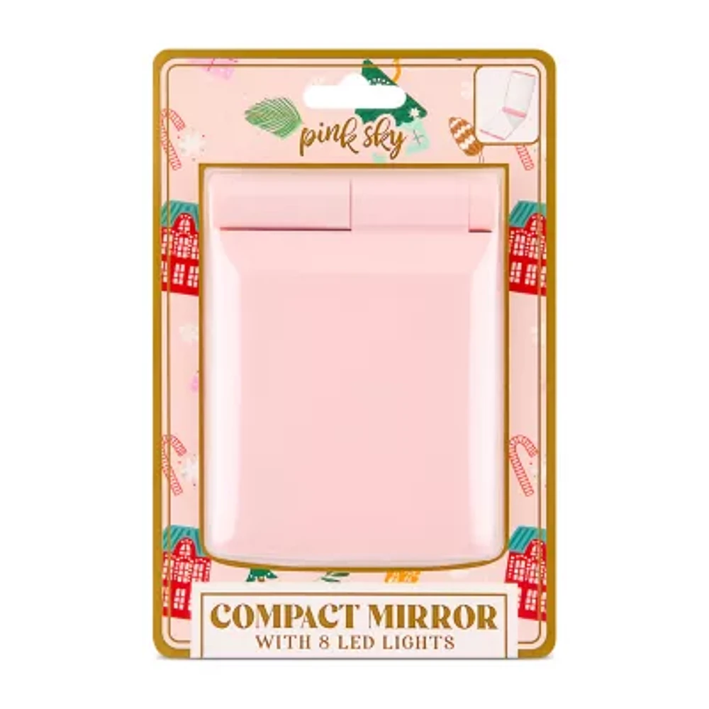 Pink Sky LED Compact Mirror