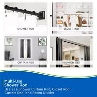 Kenney Shower Rods Rust Resistant Adjustable Curtain Rod