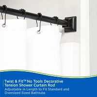 Kenney Shower Rods Rust Resistant Adjustable Curtain Rod