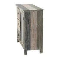 Sanibel 3 Drawer and Door Wooden Accent Cabinet