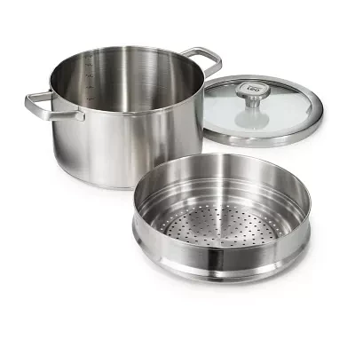 BergHOFF Leo Graphite Recycled 18/10 Stainless Steel 3-pc. Steamer Set