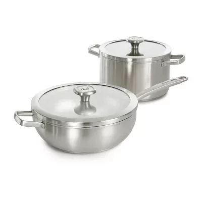 BergHOFF Leo Graphite 4-pc. Stainless Steel Dishwasher Safe Cookware Set