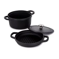 BergHOFF Leo Graphite 3-pc. Cast Iron Cookware Set